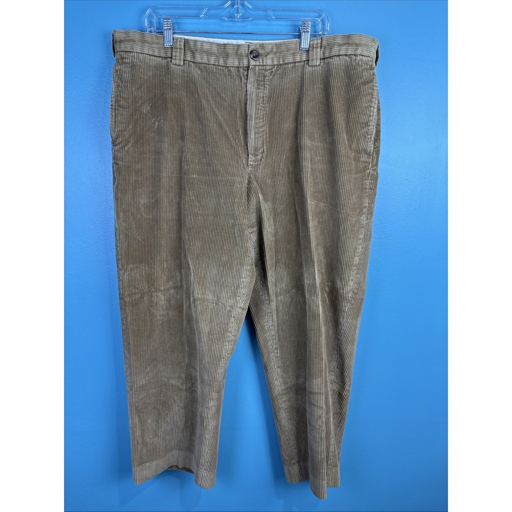 LL Bean Pants Mens 40x28 Tan Corduroy Gorpcore Old Money Preppy